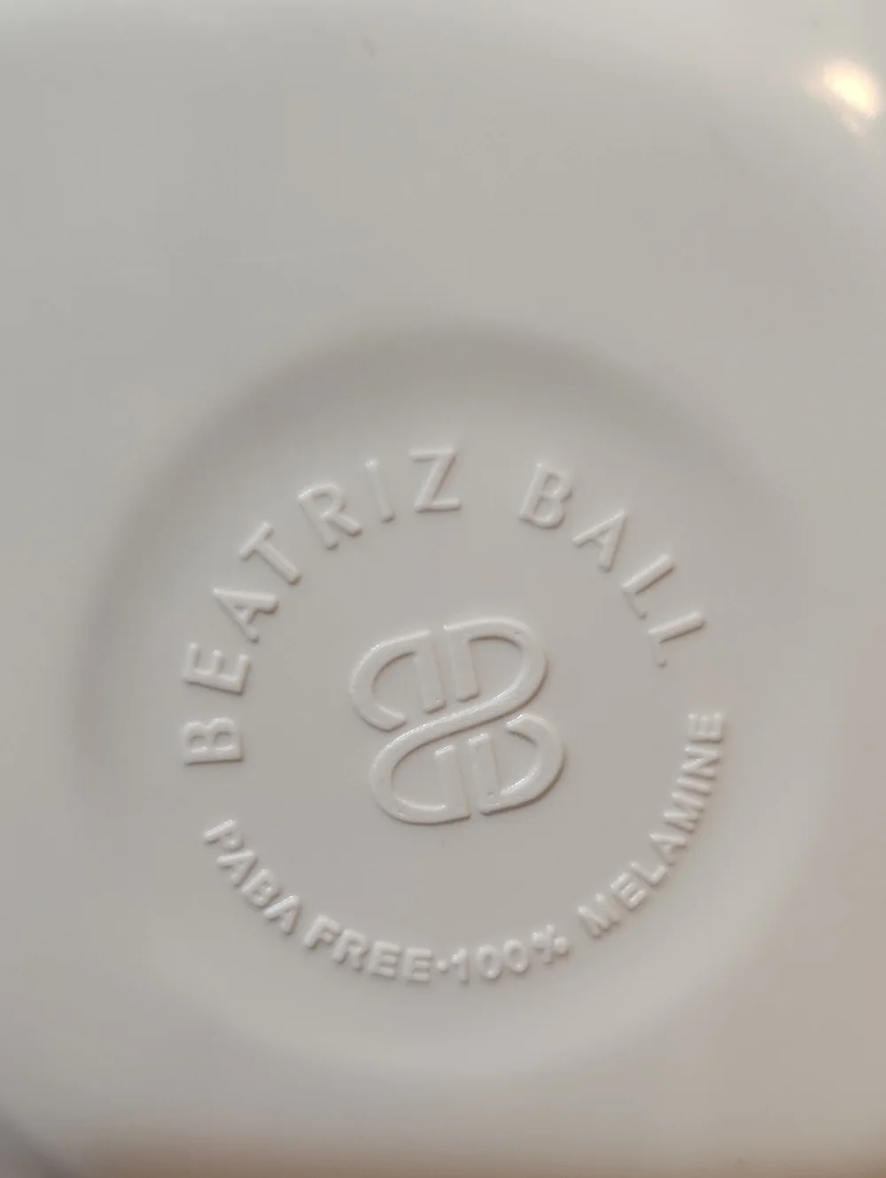 Beatriz Ball Vida Alegria Double Dip White Divided Serving Dish Beaded Rim